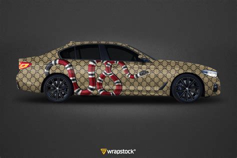 Gucci vinyl car wrap ideas